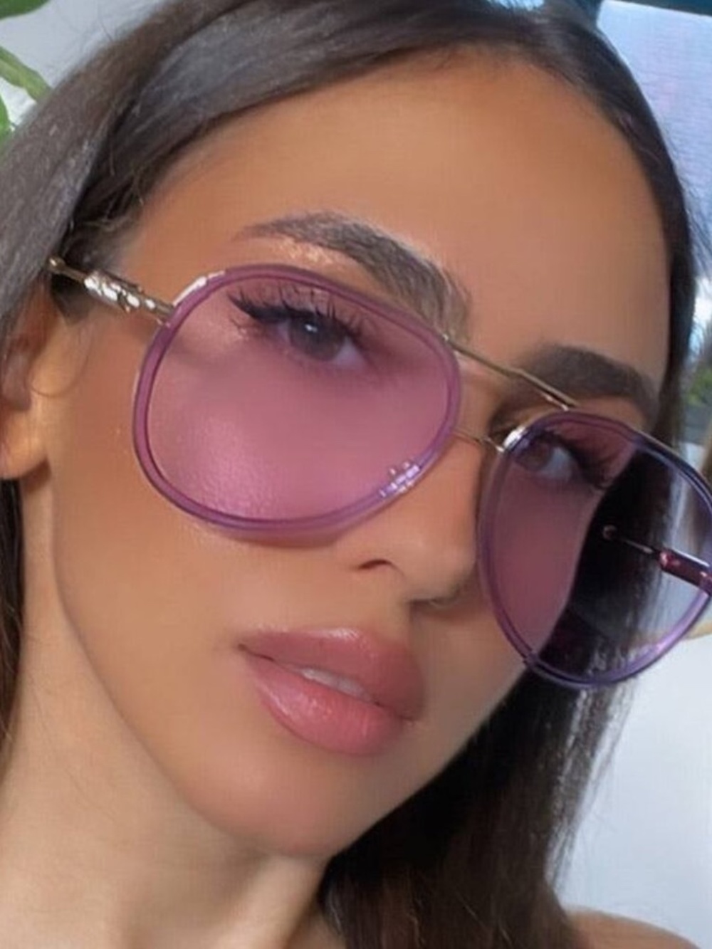 Versace Sunglasses Pink Transparent NWT - Picture 2 of 9